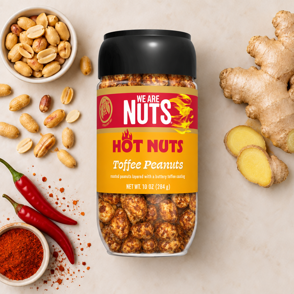 Hot Nuts Toffee Peanuts-Toffee Nuts-We Are Nuts!