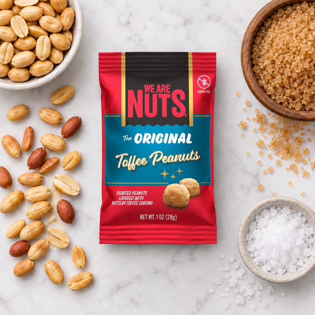 Original Toffee Peanuts Snack Pack-Toffee Nuts-We Are Nuts!