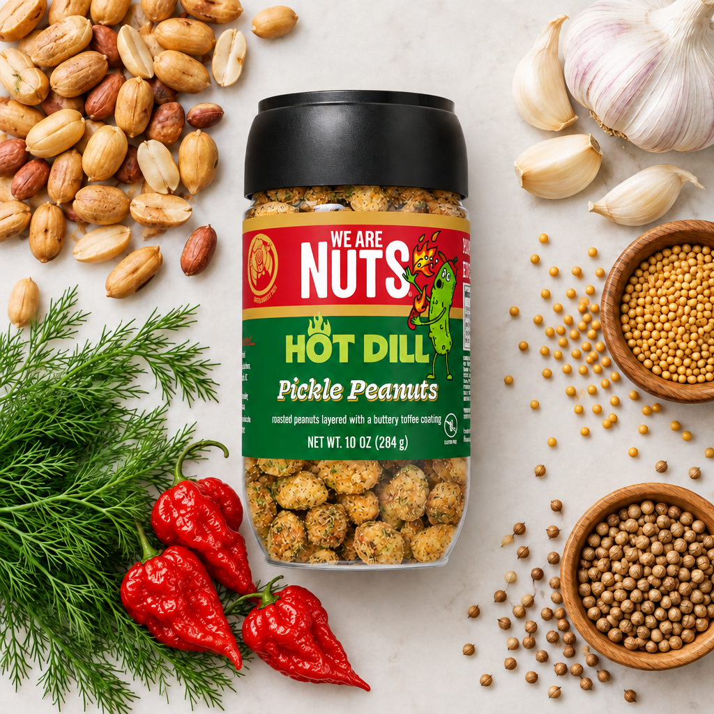 Hot Dill Pickle Toffee Peanuts-Toffee Nuts-We Are Nuts!