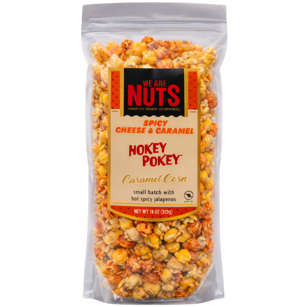 Spicy Cheese & Caramel Hokey Pokey Caramel Corn-Hokey Pokey & Tutti Frutti-We Are Nuts!