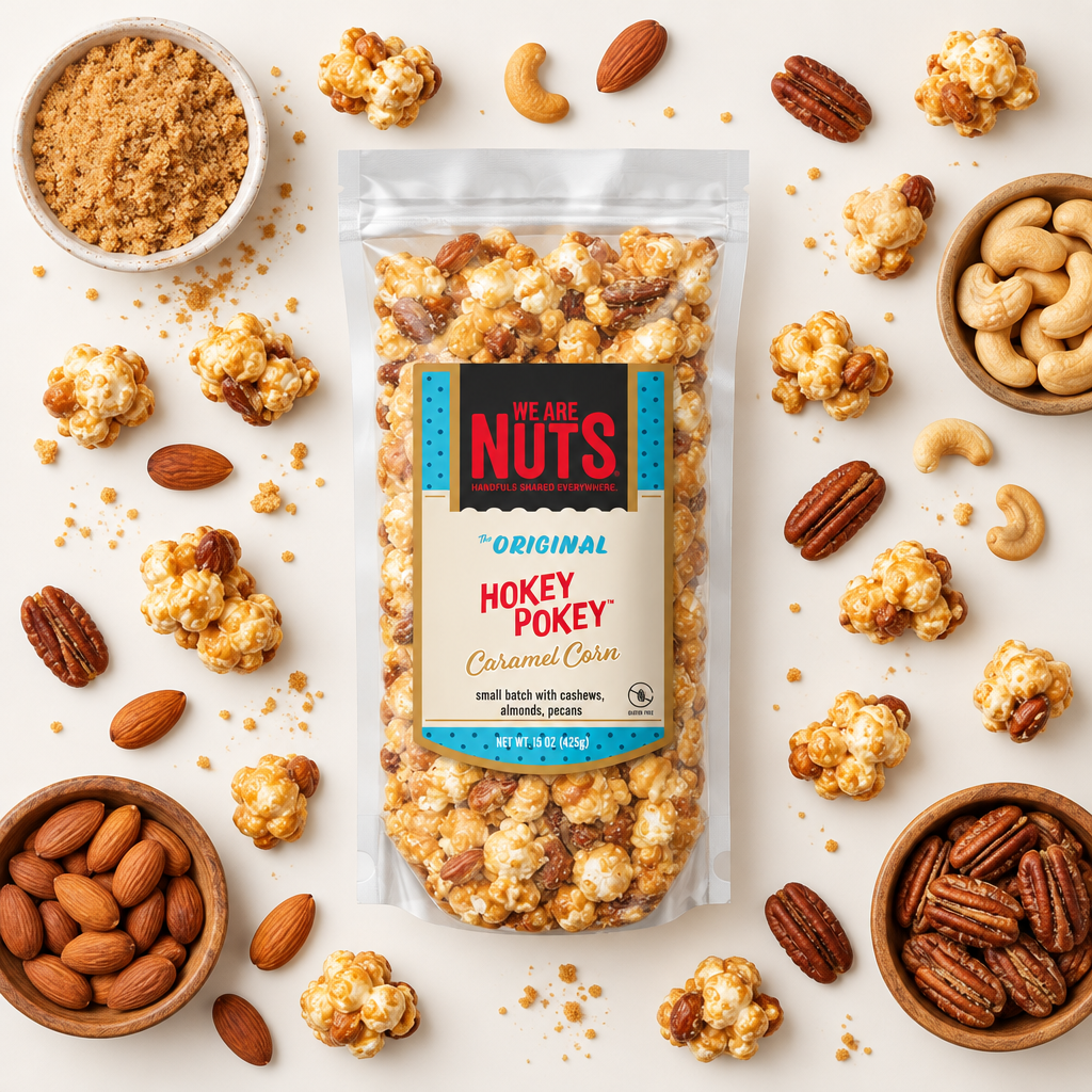 The Original Hokey Pokey Caramel Corn-Hokey Pokey & Tutti Frutti-We Are Nuts!