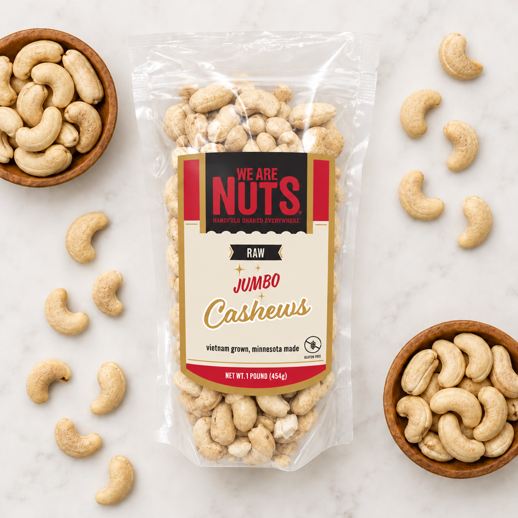 Raw Extra Large Whole Cashews-Nuts & Seeds-We Are Nuts!