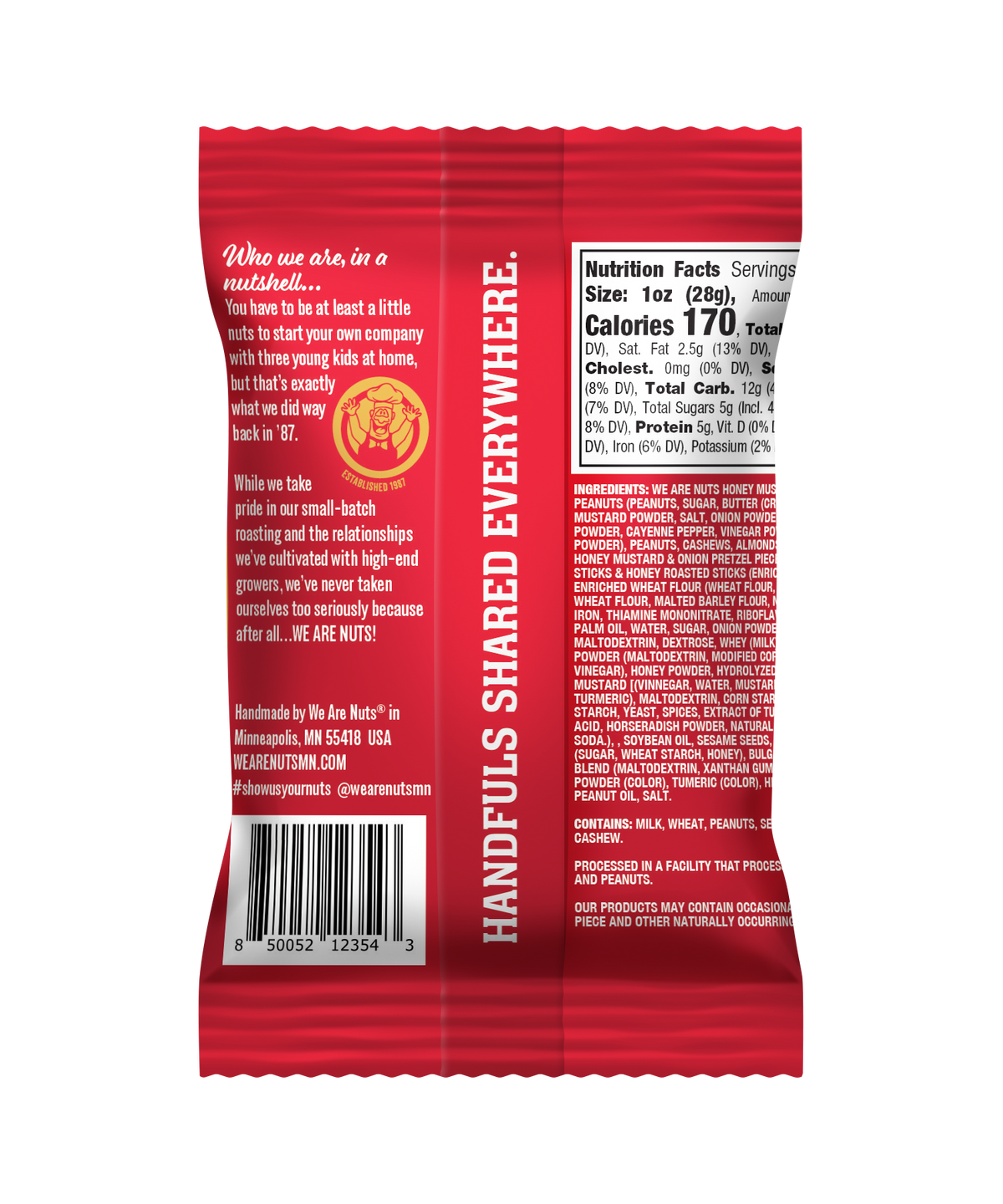 Honey Mustard Snack Mix Snack Pack-Specialty Snack Mixes-We Are Nuts!