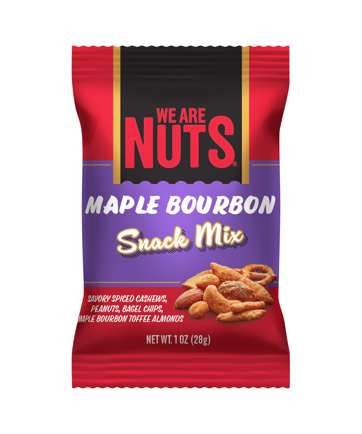 Maple Bourbon Snack Mix Snack Pack-Specialty Snack Mixes-We Are Nuts!