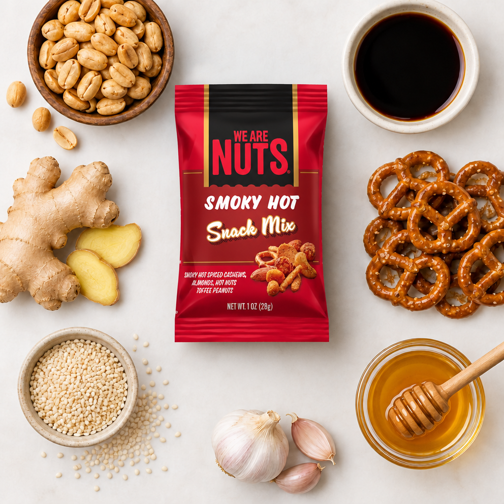 Smoky Hot Snack Mix Snack Pack-Specialty Snack Mixes-We Are Nuts!
