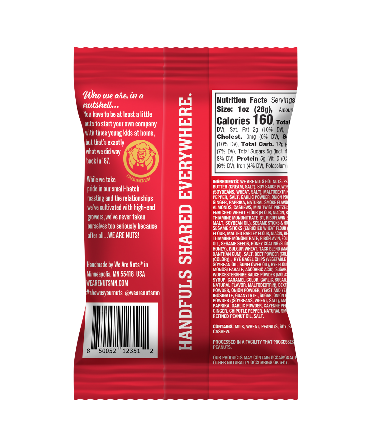 Smoky Hot Snack Mix Snack Pack-Specialty Snack Mixes-We Are Nuts!