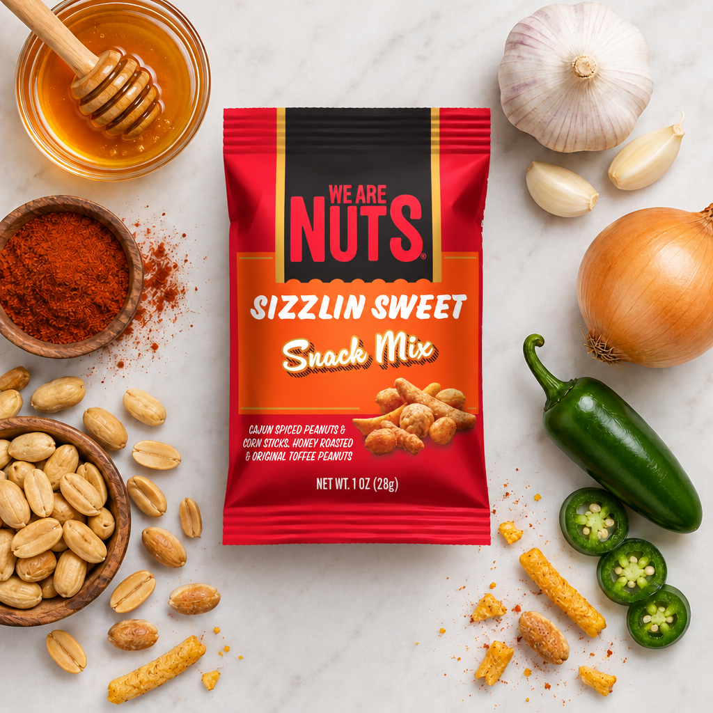 Sizzlin' Sweet Snack Mix Snack Pack-Specialty Snack Mixes-We Are Nuts!