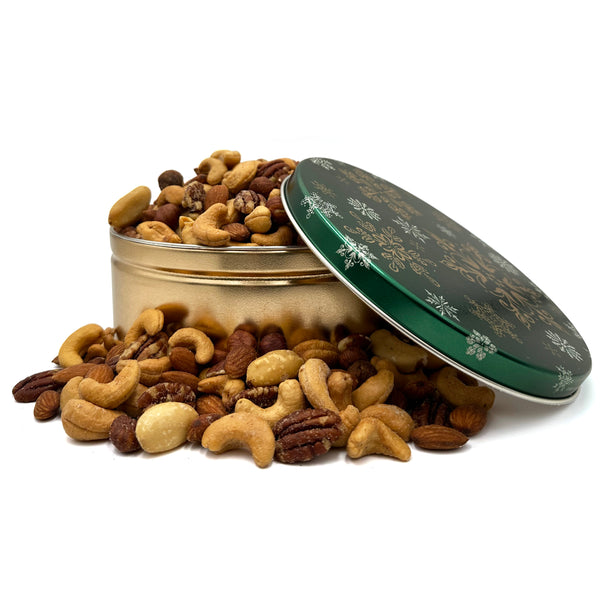Fancy Deluxe Mixed Nuts Gift Tin-Gift Tins-We Are Nuts!