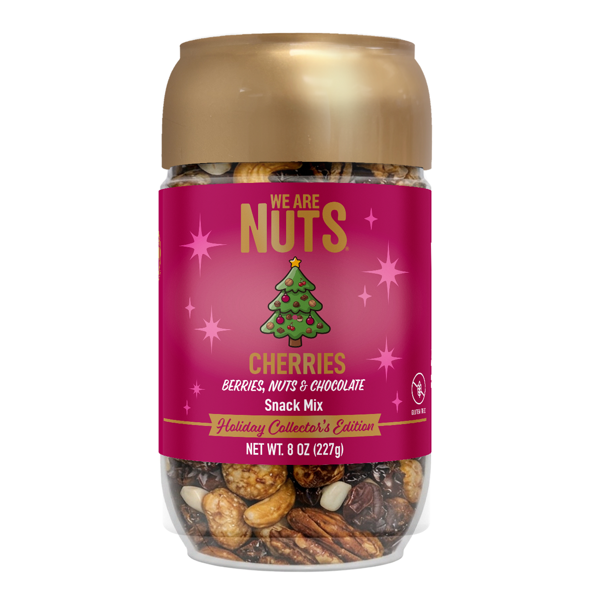 Cherries Berries Holiday Collector's Edition Snack Mix - 12 Pack-Specialty Snack Mixes-We Are Nuts!