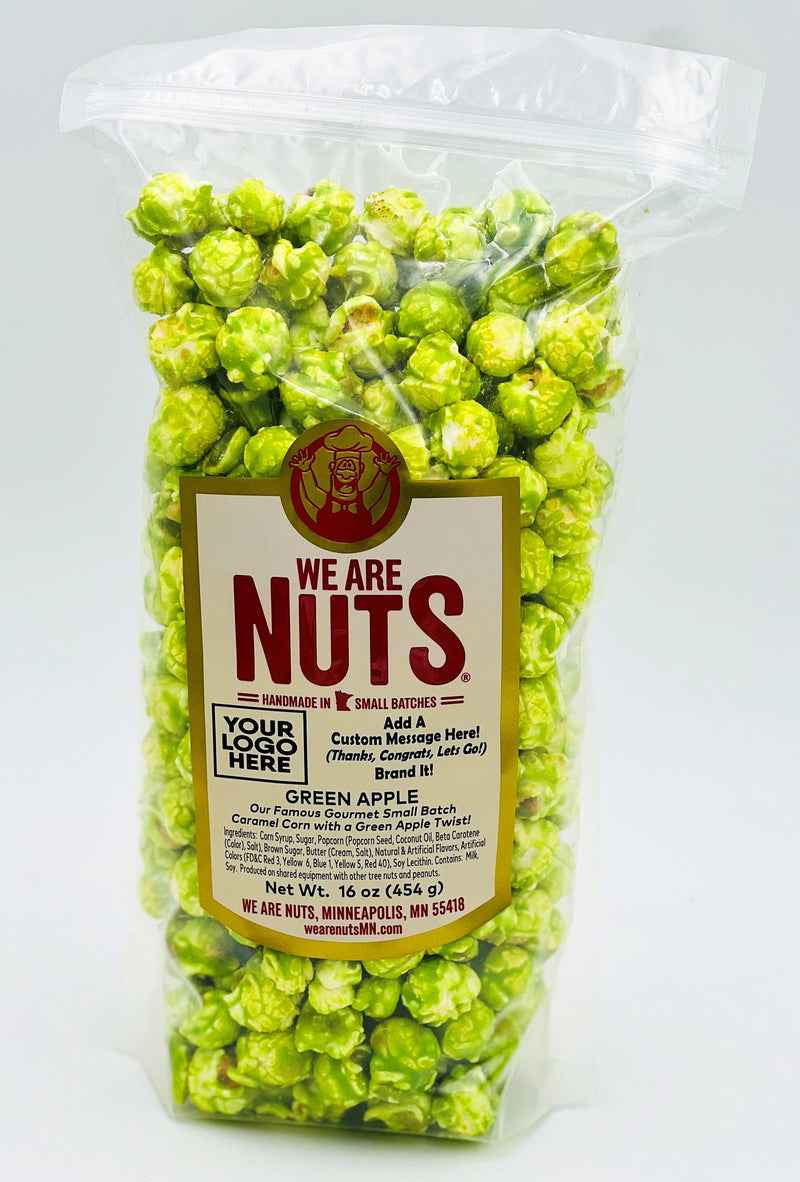 Fruit Flavored Gourmet Caramel Corn: GREEN APPLE (BULK) 5LBS!-Nuts-We Are Nuts!