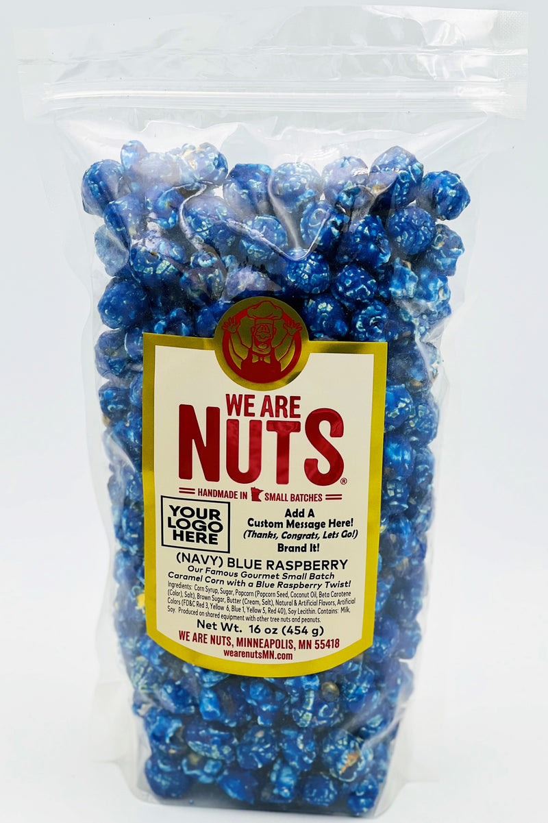 Fruit Flavored Gourmet Caramel Corn: (NAVY) BLUE RASPBERRY (BULK) 5LBS!-Nuts-We Are Nuts!
