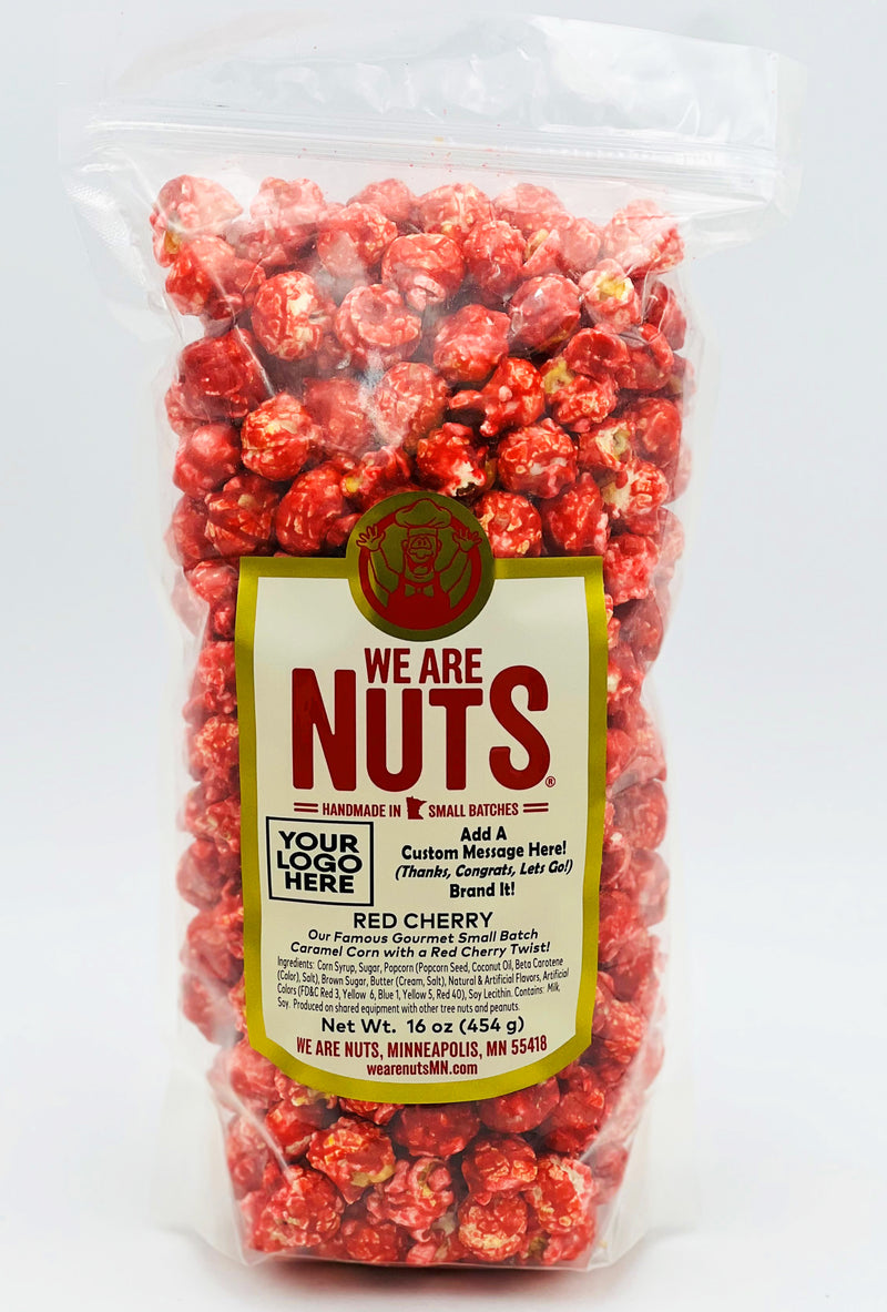 Fruit Flavored Gourmet Caramel Corn: RED CHERRY (BULK) 5LBS!-Nuts-We Are Nuts!