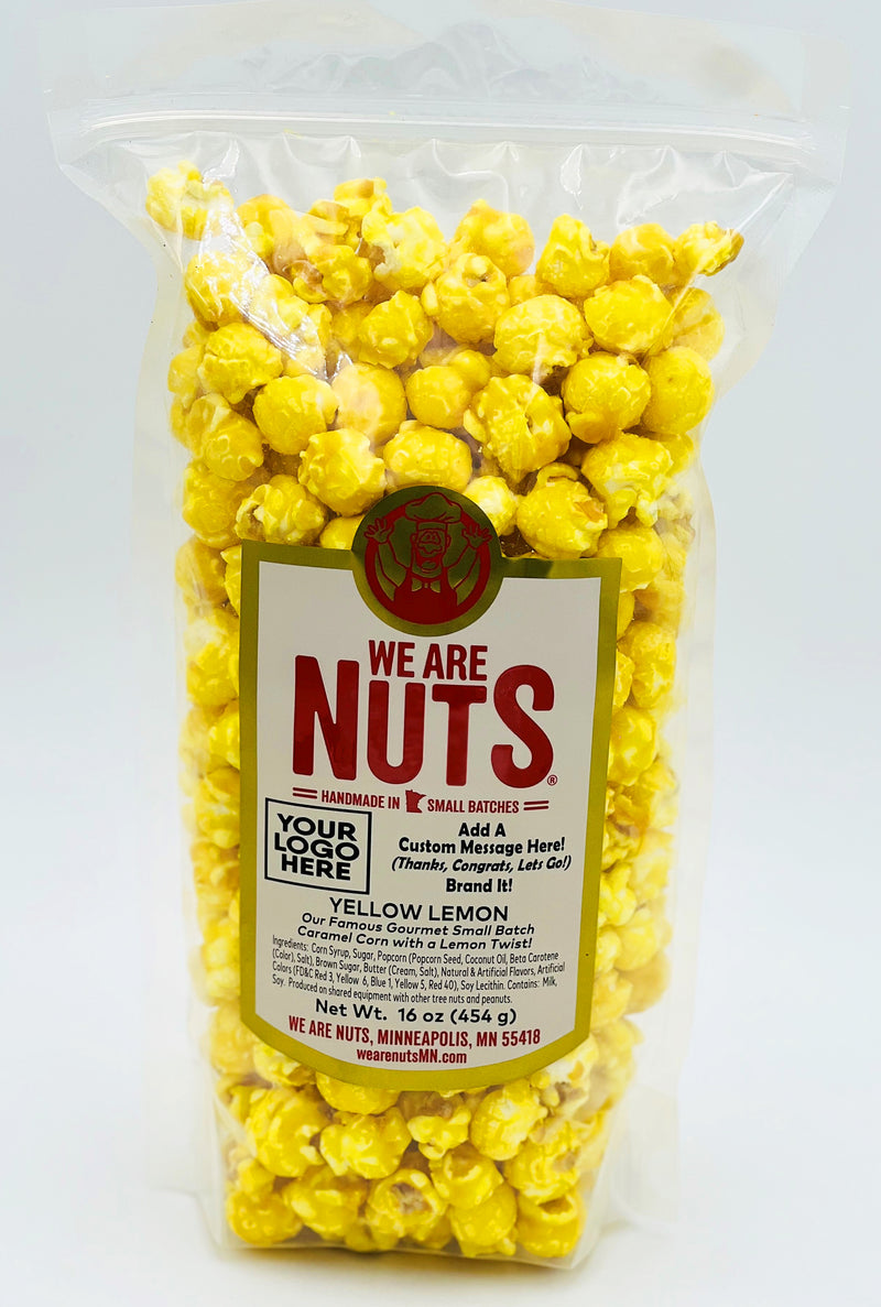 Fruit Flavored Gourmet Caramel Corn: YELLOW LEMON (BULK) 5LBS!-Nuts-We Are Nuts!