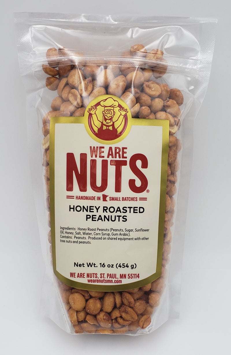 Honey Roasted Peanuts (No Toffee) (16 oz)-Nuts-We Are Nuts!
