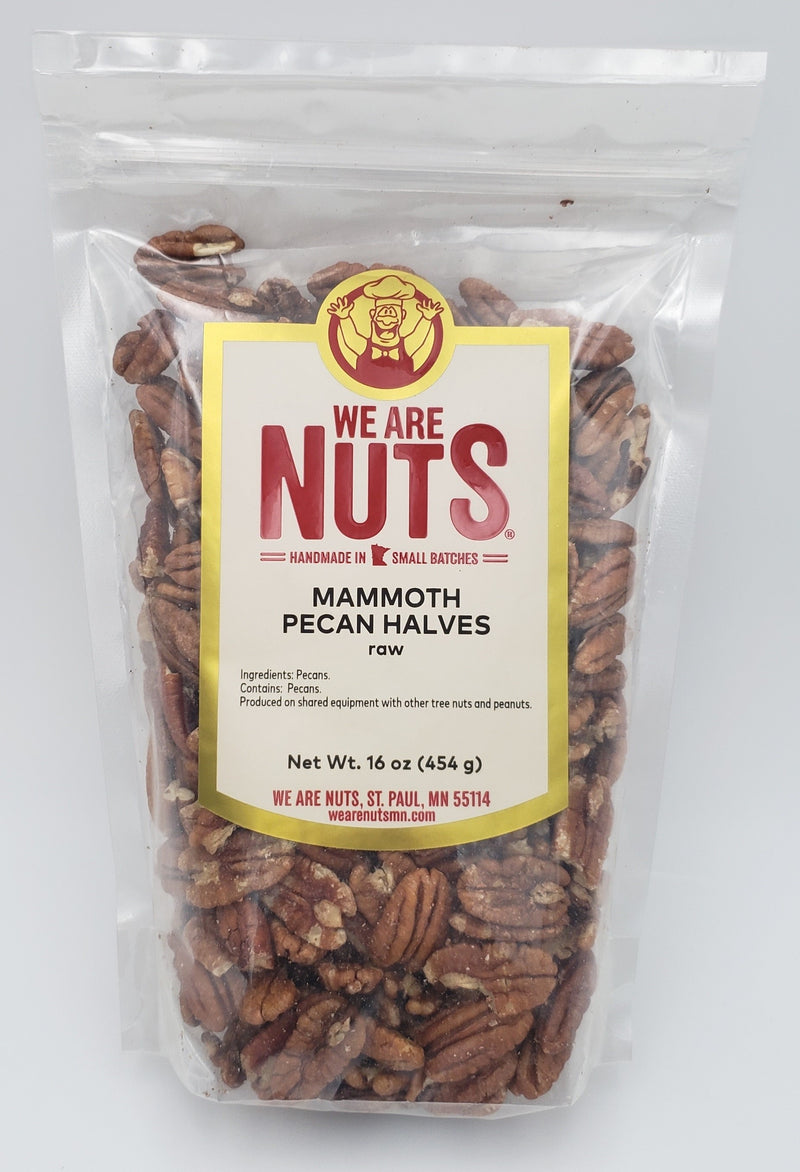 Raw Mammoth Pecan Halves (16 oz)-Nuts-We Are Nuts!