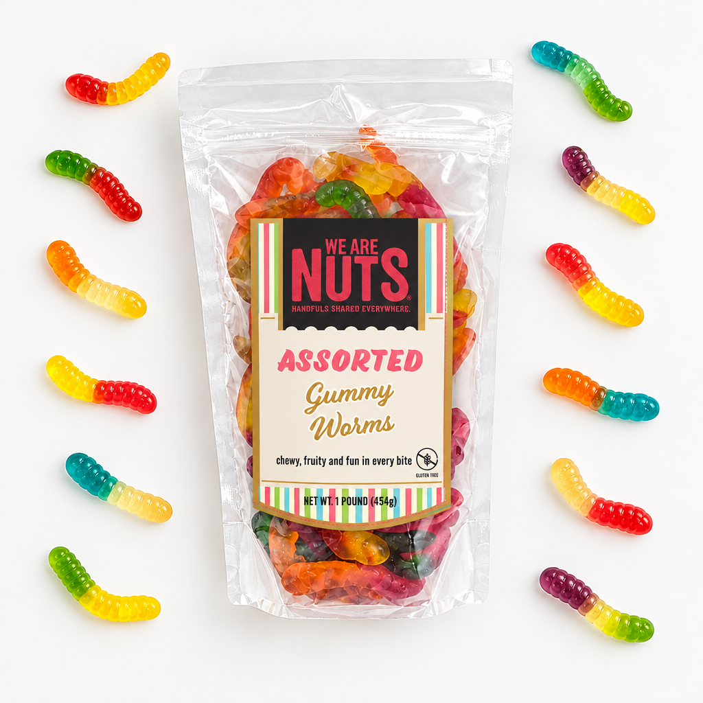 Assorted Gummy Worms-Candy-We Are Nuts!