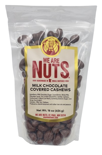 Milk Chocolate Covered Cashews (16 oz)-Nuts-We Are Nuts!