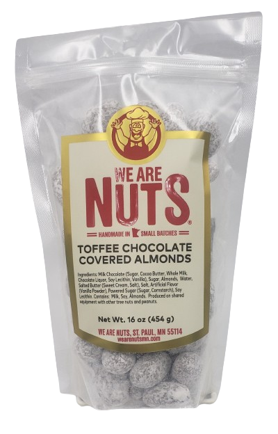 Toffee Chocolate Almonds (16 oz)-Nuts-We Are Nuts!