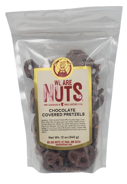 Milk Chocolate Covered Pretzels (12 oz)-Nuts-We Are Nuts!