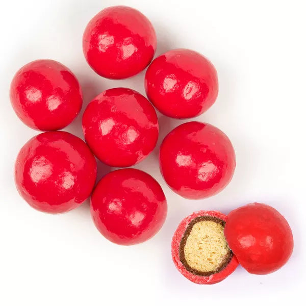 Red Cherry Chocolate Malted Milk Balls (16 oz)-Nuts-We Are Nuts!