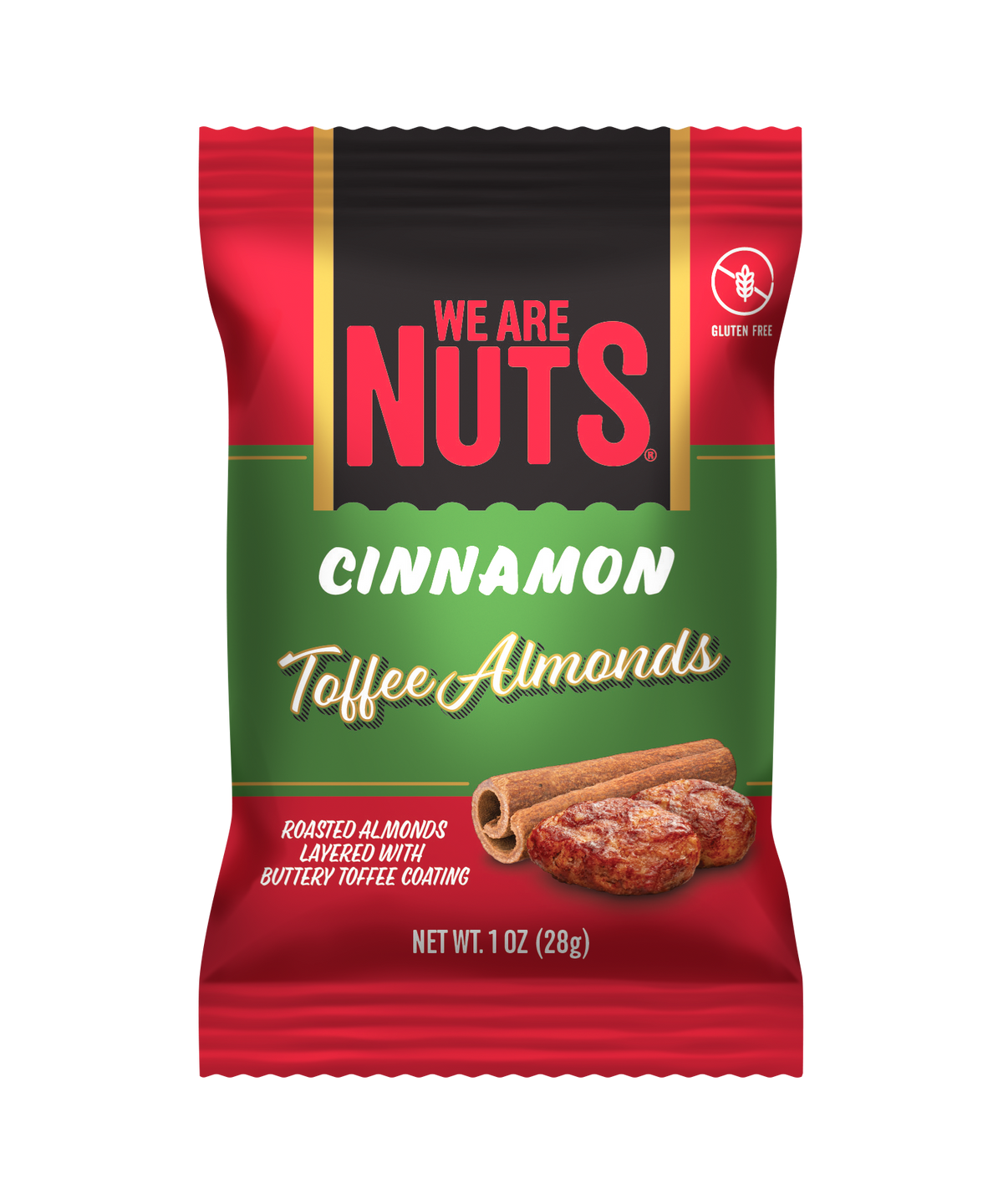 Cinnamon Toasted Toffee Almonds Snack Pack-Toffee Nuts-We Are Nuts!