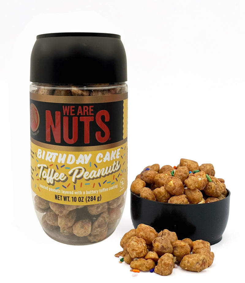 OTG Jar 10 oz. Birthday Cake Toffee Peanuts-We Are Nuts!