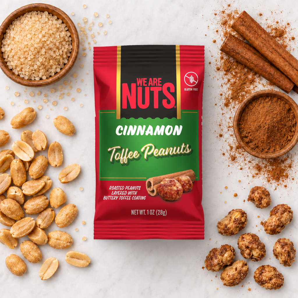 Cinnamon Toasted Toffee Peanuts Snack Pack-Toffee Nuts-We Are Nuts!