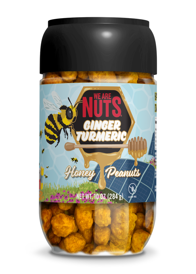 Sweet 2-Pack Gift Box – Ginger Turmeric Honey Peanuts & Honey Mustard Snack Mix-Gift Tins-We Are Nuts!