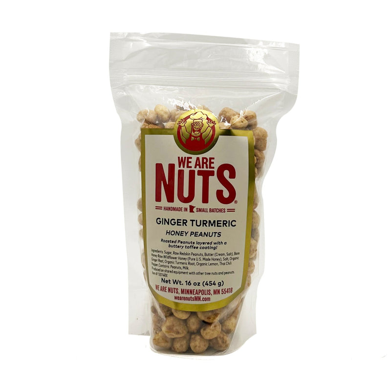 Ginger Turmeric Honey Peanuts (16 oz)-Nuts-We Are Nuts!