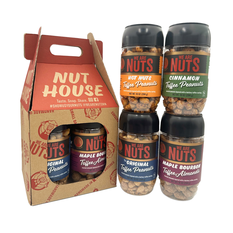 Best of Toffee Nuts - Nut House (4-Pack $30)-Gift Tins-We Are Nuts!