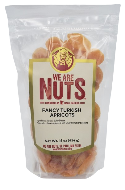 Apricot - Turkish Whole #4 Pitted Sulfured (16 oz)-Dried Fruit-We Are Nuts!