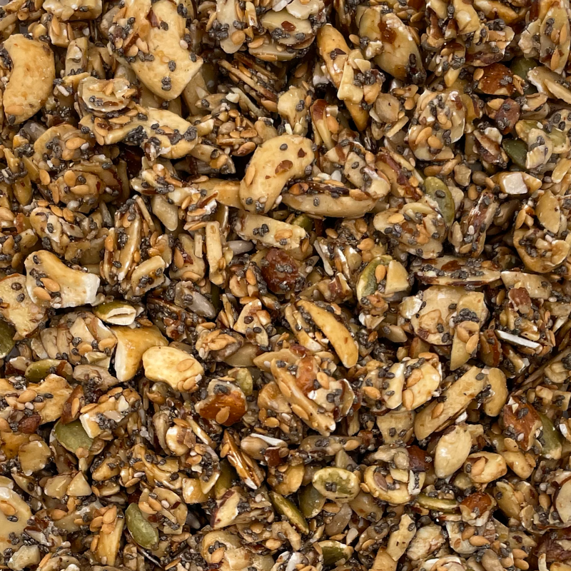 Blueberry Almond Grain-Free Granola (1 lb)-Signature Trail Mixes-We Are Nuts!