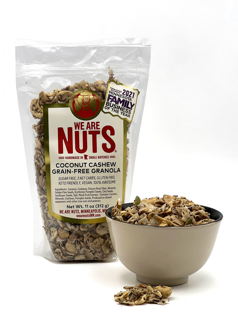 Granola - Coconut Cashew (Grain Free) (11 oz)-Signature Trail Mixes-We Are Nuts!