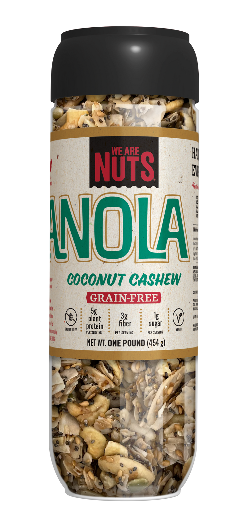 Coconut Cashew Grain-Free Granola (1 lb)-Signature Trail Mixes-We Are Nuts!