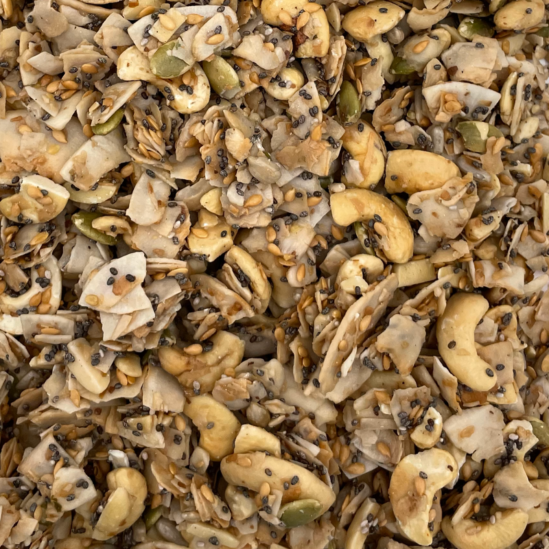 Coconut Cashew Grain-Free Granola (1 lb)-Signature Trail Mixes-We Are Nuts!