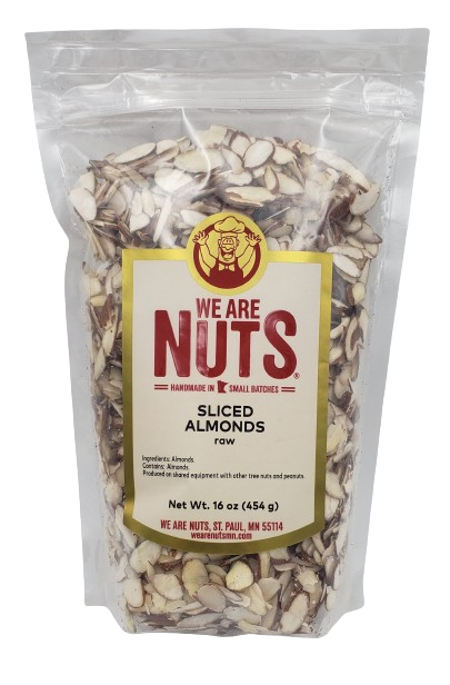 Almond Sliced Natural Raw (16 oz)-Nuts-We Are Nuts!