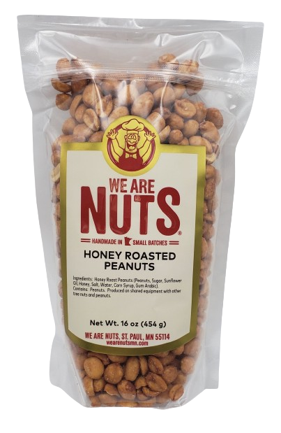 Honey Roasted Peanuts (No Toffee) (16 oz)-Nuts-We Are Nuts!