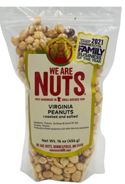 Virginia Peanuts Roasted & Salted (16 oz)-Nuts-We Are Nuts!