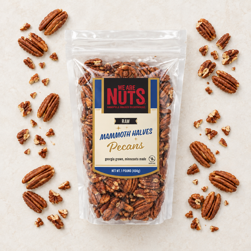 Raw Fancy Mammoth Junior Pecan Halves-Nuts & Seeds-We Are Nuts!