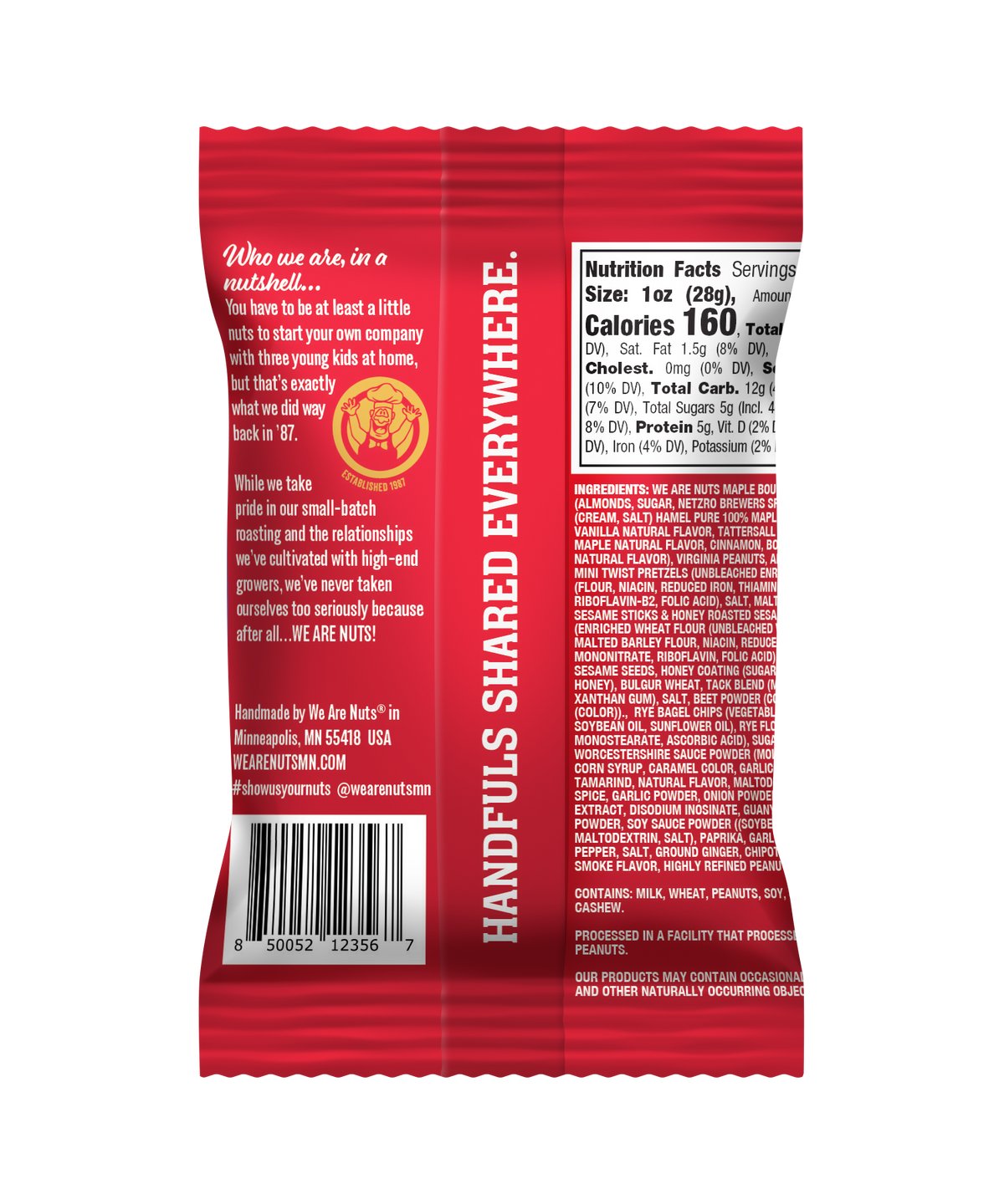 Maple Bourbon Snack Mix Snack Pack-Specialty Snack Mixes-We Are Nuts!