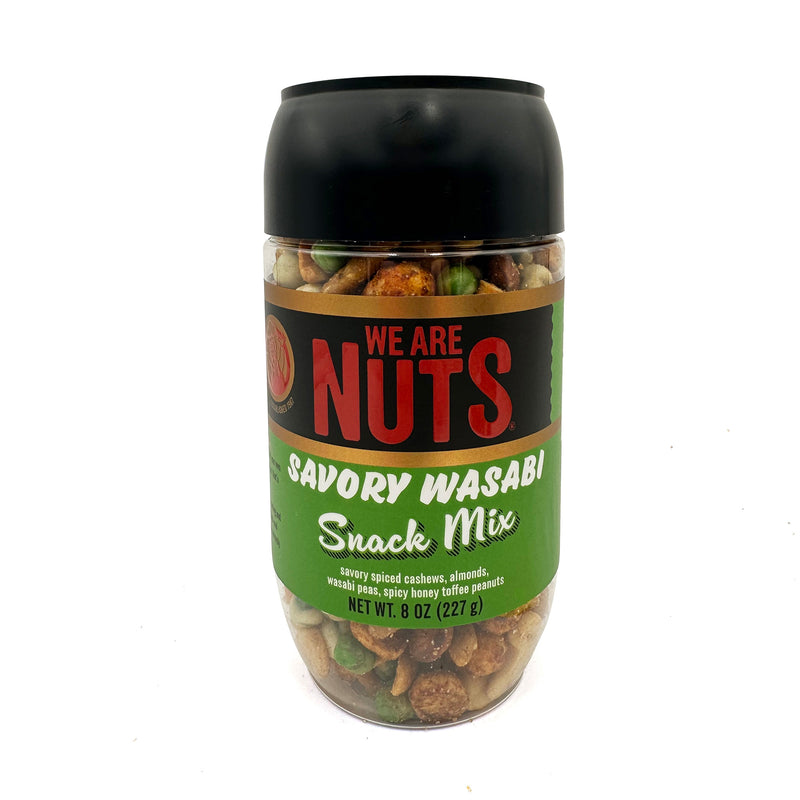 Savory 2-Pack Gift Box – Savory Wasabi Snack Mix & Cinnamon Toffee Almonds-Gift Tins-We Are Nuts!