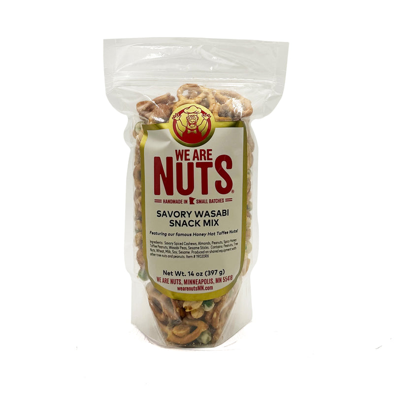 Savory Wasabi Snack Mix (14 oz)-Signature Trail Mixes-We Are Nuts!