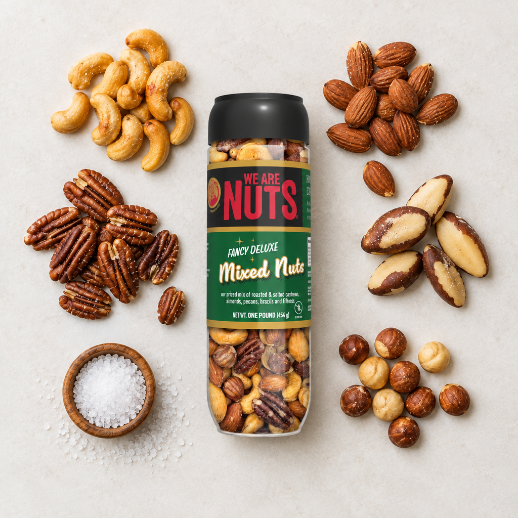 Fancy Deluxe Roasted & Salted Mixed Nuts-Nuts & Seeds-We Are Nuts!
