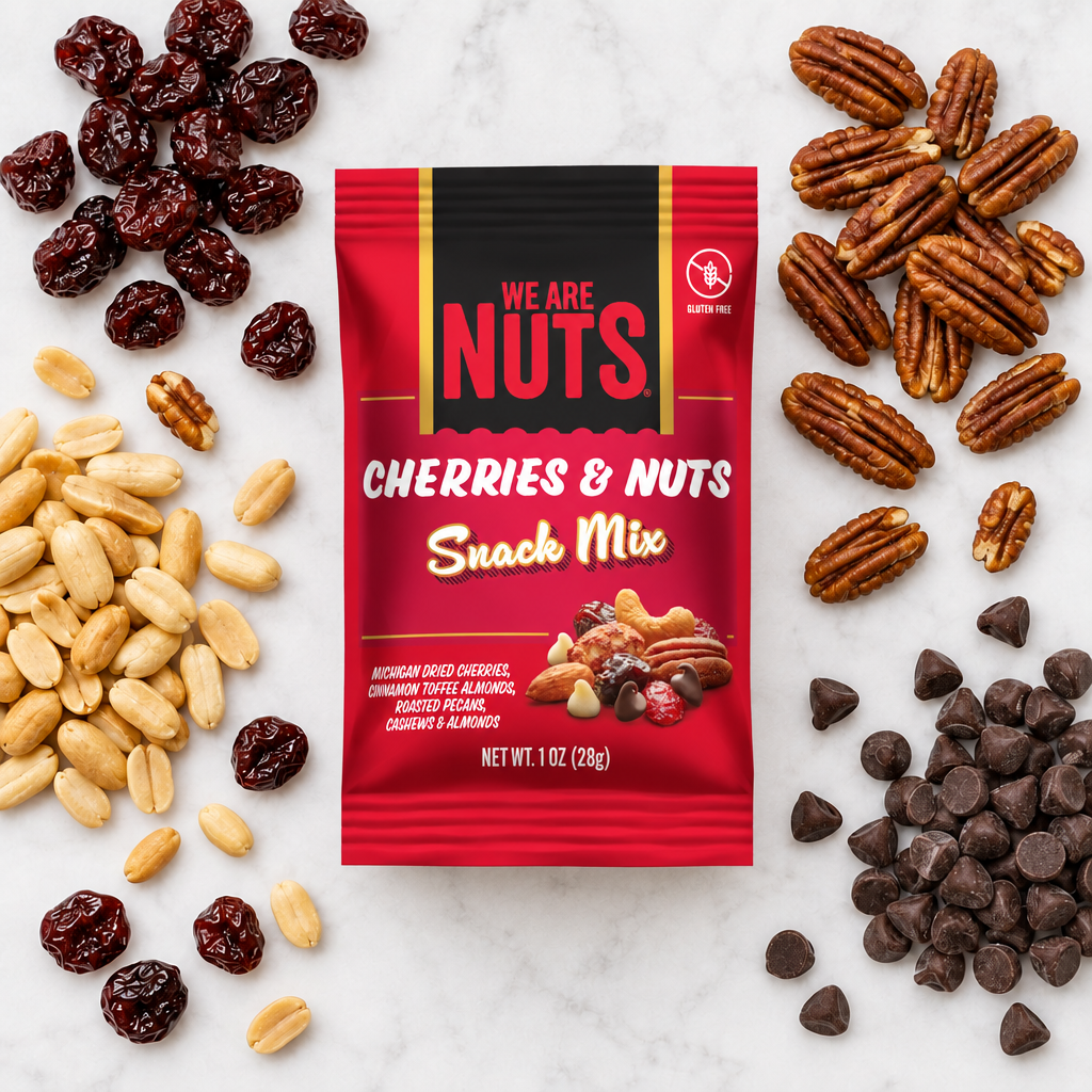 Cherries & Nuts Snack Mix Snack Pack-Specialty Snack Mixes-We Are Nuts!