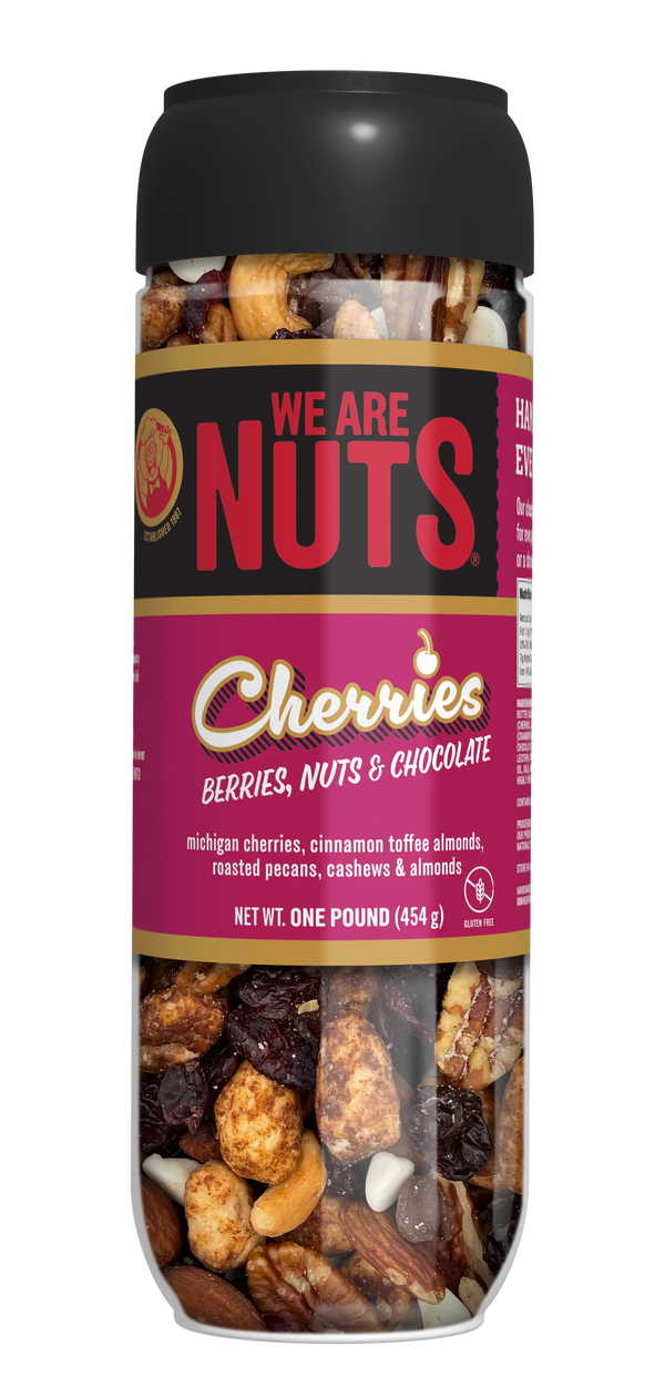 Cherries, Berries, Nuts & Chocolate Tall Jar (16 oz)-Signature Trail Mixes-We Are Nuts!