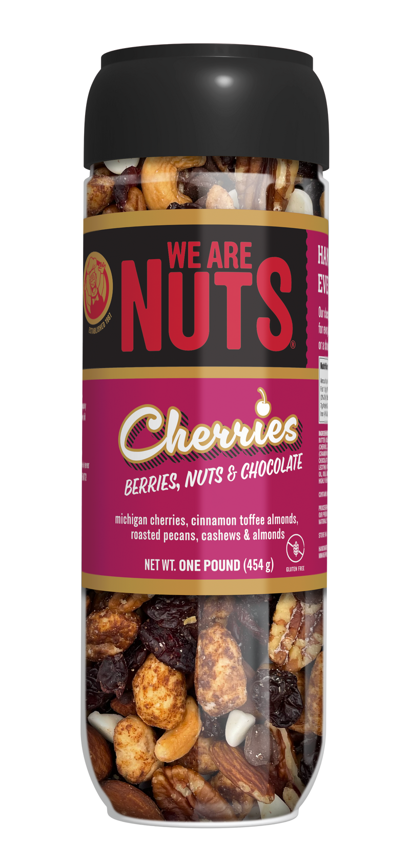 Cherries, Berries, Nuts & Chocolate Tall Jar (16 oz)-Signature Trail Mixes-We Are Nuts!