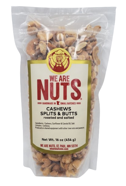 Cashew Splits & Butts R/S (16 oz)-Nuts-We Are Nuts!