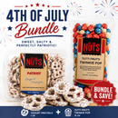 4th of July Patriotic Bundle-Chocolate, Yogurt, & Pretzels-We Are Nuts!