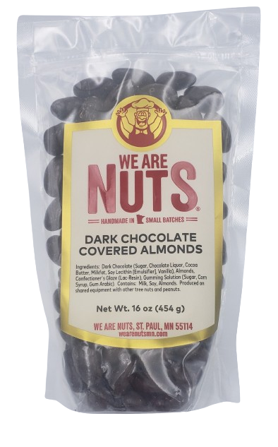 Dark Chocolate Covered Almonds (16 oz)-Nuts-We Are Nuts!