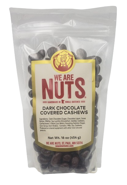 Dark Chocolate Covered Cashews (16 oz)-Nuts-We Are Nuts!